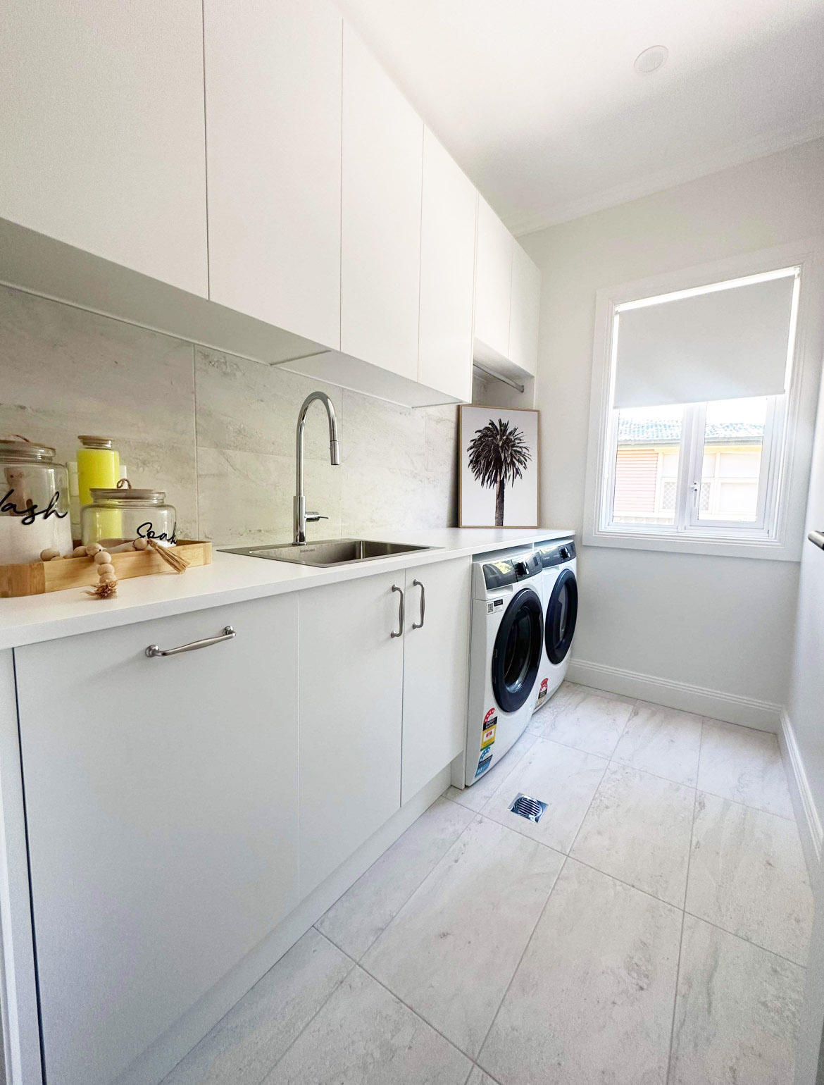 Custom laundry cabinetry